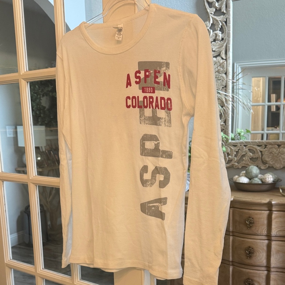 Next Level Apparel White Aspen Shirt Size S